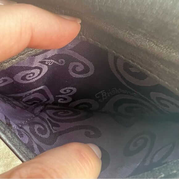 Brighton Wallet Wristlet Metallic Gray Patent Leather ID Credit Cards - Picture 12 of 15